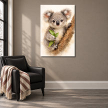 Baby Koala Joey met takje