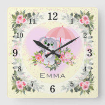 Baby Koala | Nursery Décor | Geel, gepersonaliseer