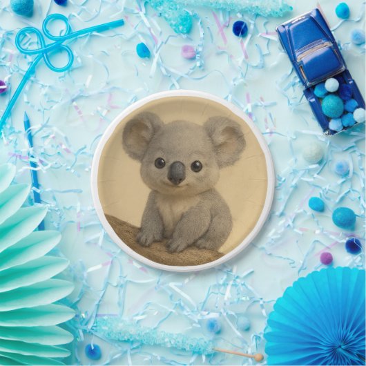 Baby koala papieren bordje (Feest)