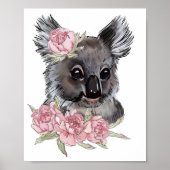 Baby Koala Roos Dierenposter | Muurprint  Poster (Voorkant)