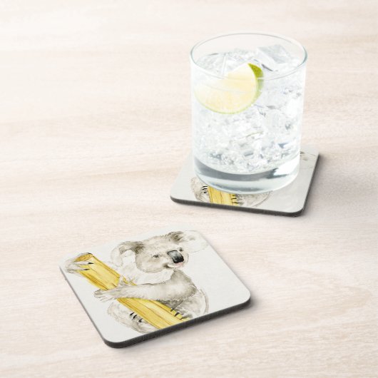 Baby Koala | Schuine en gier Bier Onderzetter (Rechterzijde)