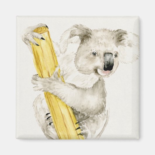 Baby Koala | Schuine en gier Magneet (Voorkant)