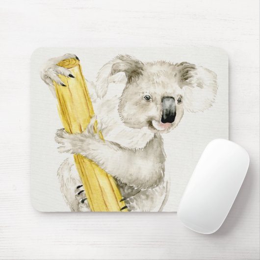 Baby Koala | Schuine en gier Muismat (Met muis)