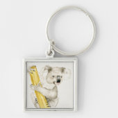 Baby Koala | Schuine en gier Sleutelhanger (Voorkant)