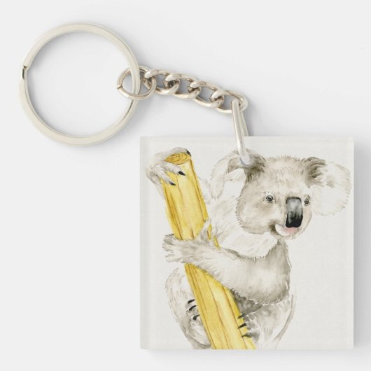 Baby Koala | Schuine en gier Sleutelhanger (Voorkant)