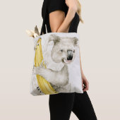 Baby Koala | Schuine en gier Tote Bag (Dichtbij)