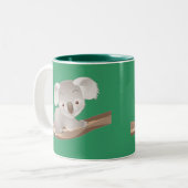 Baby Koala Tweekleurige Koffiemok (Voorkant links)