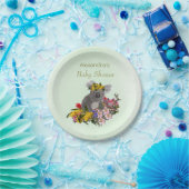 Baby Koala Wildflower Green Papieren Bordje (Feest)
