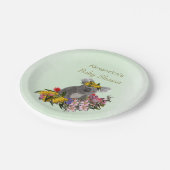 Baby Koala Wildflower Green Papieren Bordje (Gekanteld)