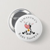 Baby Koe Baby shower Button (Voorkant /achterkant)