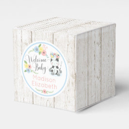 Baby Koe Bloemenkalf Welkom Baby shower Party Bedankdoosjes