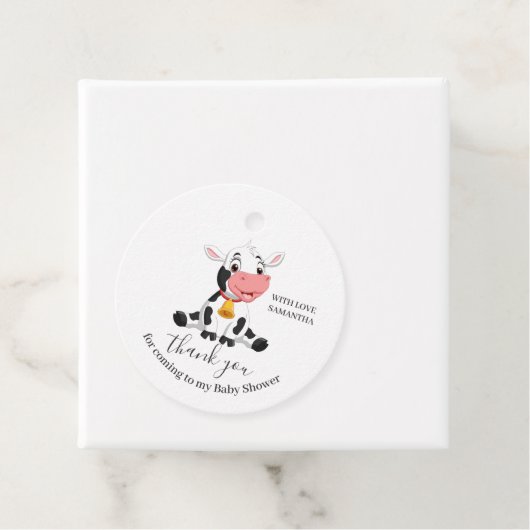 Baby Koe Dank u voor labels (In situ)