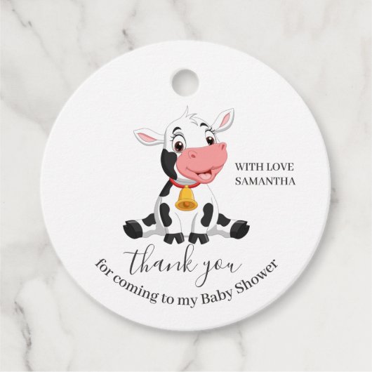 Baby Koe Dank u voor labels (Voorkant)