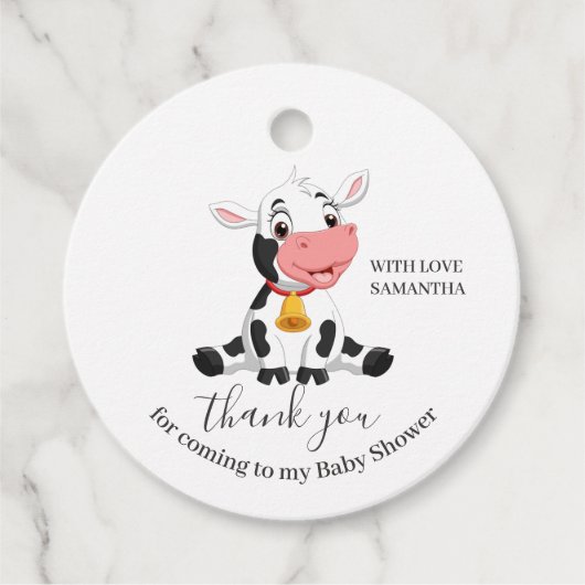 Baby Koe Dank u voor labels (Voorkant)