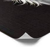 Baby Koe in een stijlvol Pet versierd met roze blo Poster (Hoek)