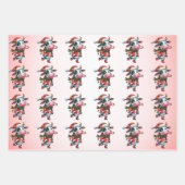 Baby Koe (Kalf) Kerst Kinder Inpakpapier Vel (Voorkant 2)