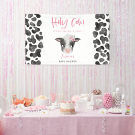 Baby Koe Meisje Baby shower Banner