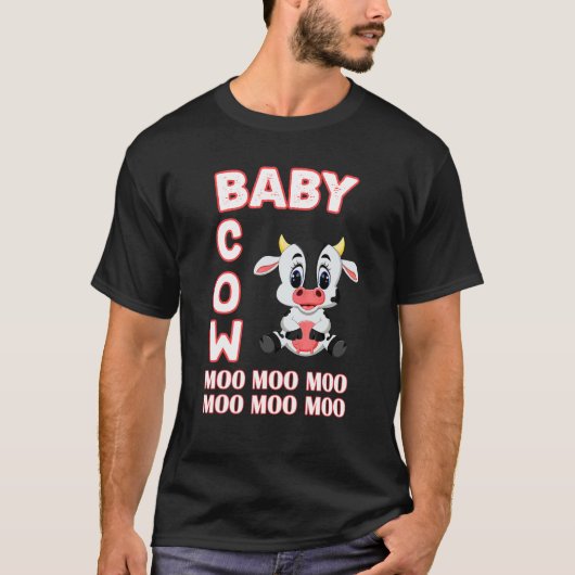 Baby Koe Moo Moo Moo T-shirt (Voorkant)