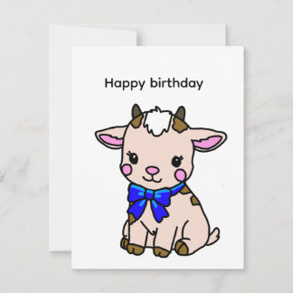 baby koe notitiekaartje