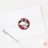 Baby Koe Ronde Sticker (Envelop)
