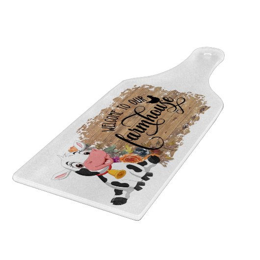 Baby Koe Rustic Brown Cutting Board Snijplank (Hoek)