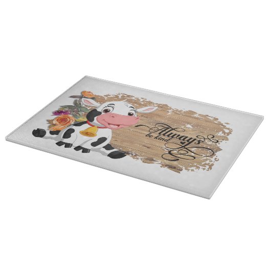 Baby Koe Rustic Brown Snijplank (Hoek)