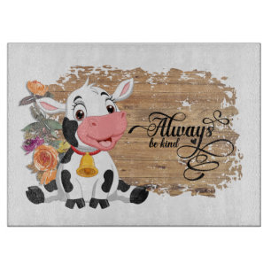 Baby Koe Rustic Brown Snijplank