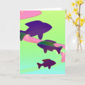 Baby Koi Kaart (Gele Bloem)