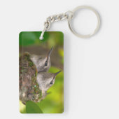 Baby kolibries sleutelhanger (achterkant)