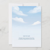 Baby komt binnenkort aan | Uitnodiging tot Baby sh (Achterkant)