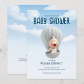 Baby komt binnenkort aan | Uitnodiging tot Baby sh (Voorkant / Achterkant)