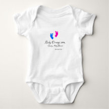 Baby komt binnenkort baby shower blauwe roze babyv