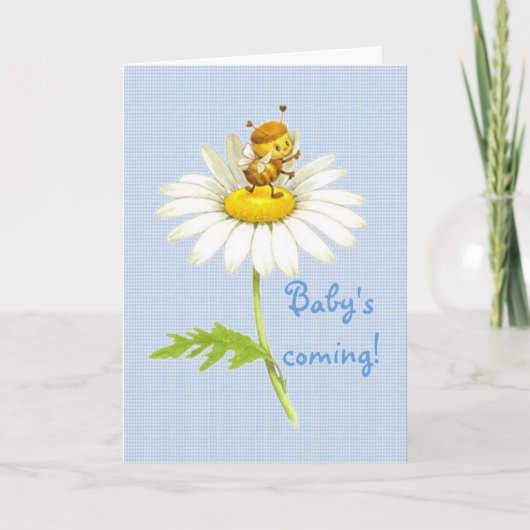 Baby komt eraan! aankondiging (Voorkant)