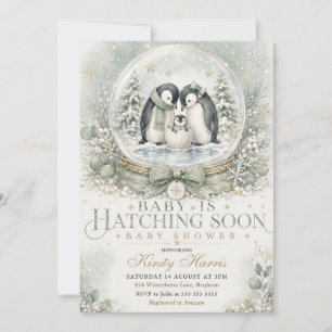 Baby Komt Eraan Winter Baby Shower Kaart