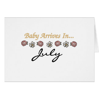 Baby komt in juli