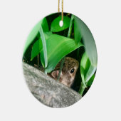 Baby Konijn Keramisch Ornament (Rechts)