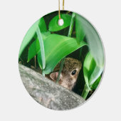 Baby Konijn Keramisch Ornament (Links)