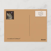 baby konijn met briefkaart van wilde petten (Achterkant)