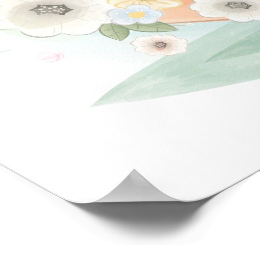 Baby konijn poster (Hoek)