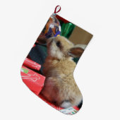 baby konijnenkonijn kerstkonijn grote kerstsok (Voorkant (Hangend))