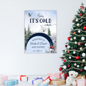 Baby Koud Buiten Beer Winter Modern Welkom Poster