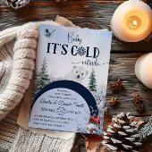 Baby Koud Buiten Beer Winter Uil Baby shower Kaart