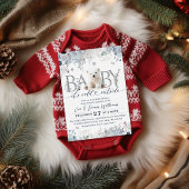 Baby koud buiten Floral & Beer Baby Boy Shower Kaart