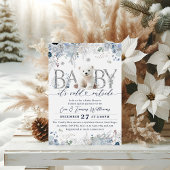Baby koud buiten Floral & Beer Baby Boy Shower Kaart