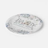 Baby koud buiten Floral & Beer Baby Boy Shower Papieren Bordje (Gekanteld)