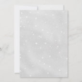 Baby koud buiten glitter sneeuwvlok neutraal douch kaart (Achterkant)
