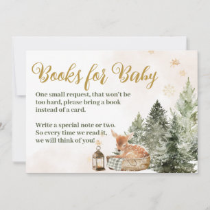 Baby Koud Buiten Landelijke Herten Winter Baby Sho Kaart
