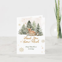 Baby koud buiten Rustic Deer Winter Baby shower