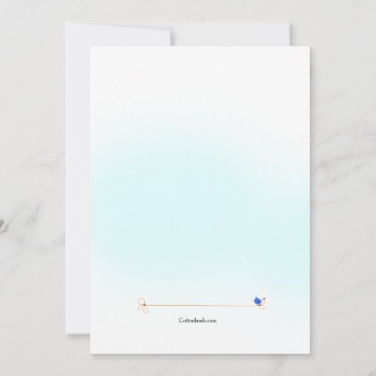 Baby Koud Zwangerschap Aankondiging (Achterkant)