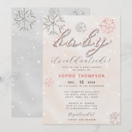 Baby Koude buitenkant Rhinestone Glitter Girl Show Kaart